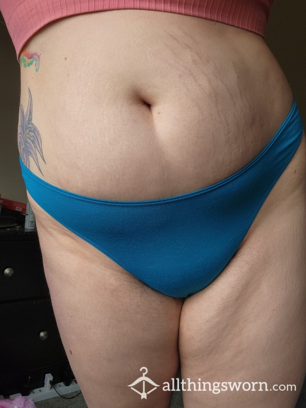 Rich Blue All Cotton Thong