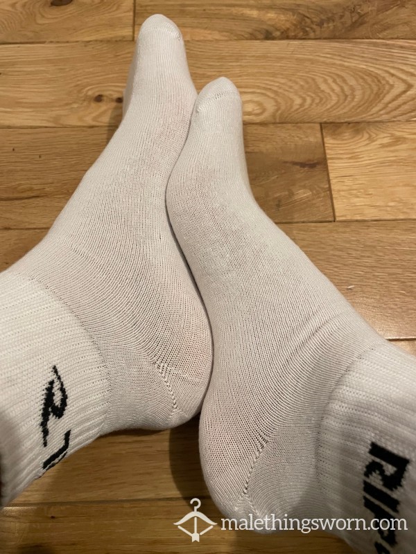 Rip Curl White Ankle Short Gym Socks - Ready To Be Customised For You