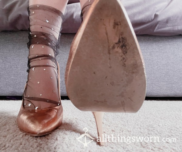 Rose Gold Worn Sweaty Stilettos - ARCHIVES