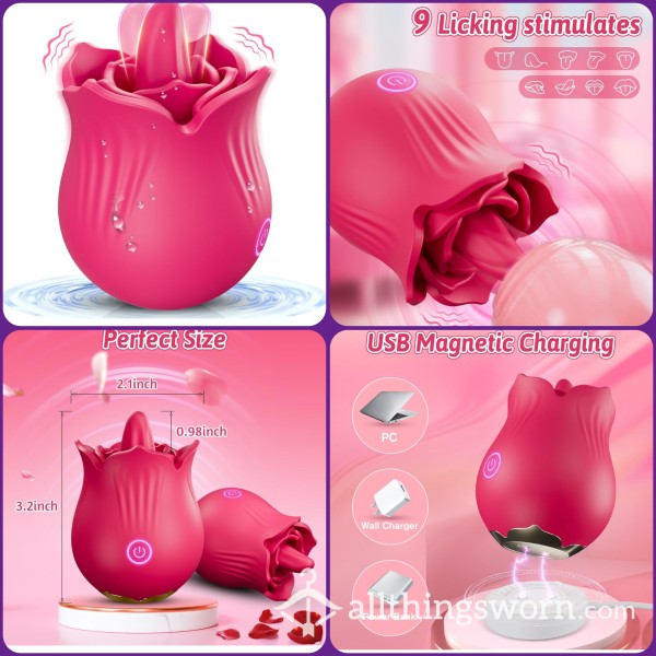 Rose Tongue 👅 Licker Vibrator Stimulator