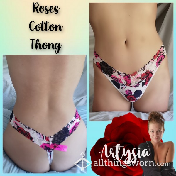 Roses Cotton Thong