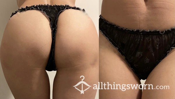 ❌Sold❌Ruffle Black Thong