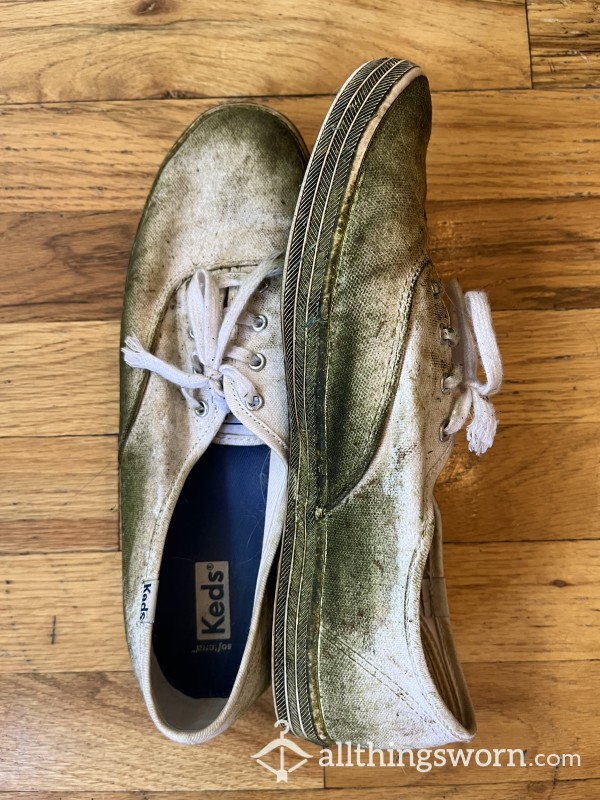 REDUCED! $60 Ruined Keds - Gra** Cutting