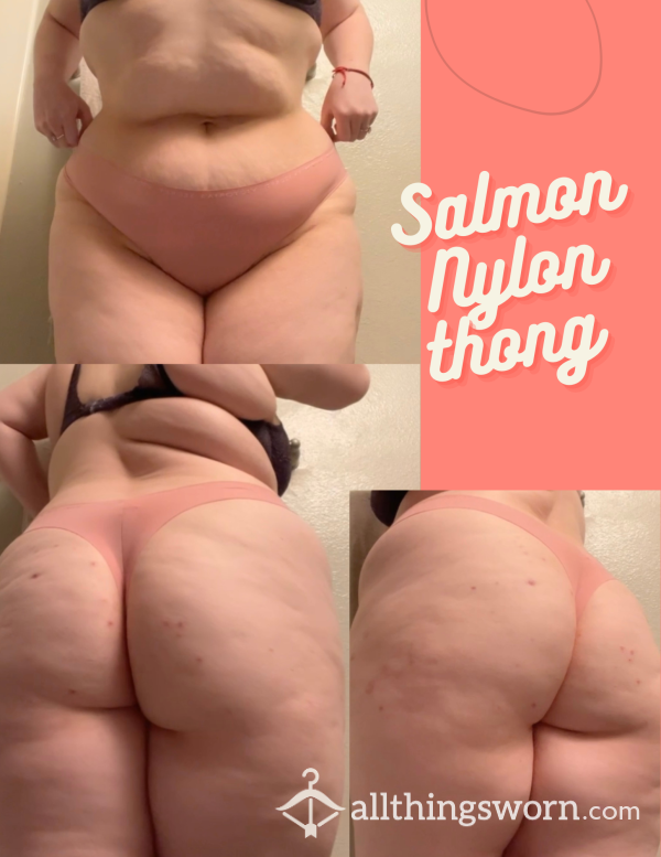 Salmon Poly Thong