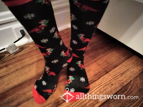 Santasaurus Rex Socks