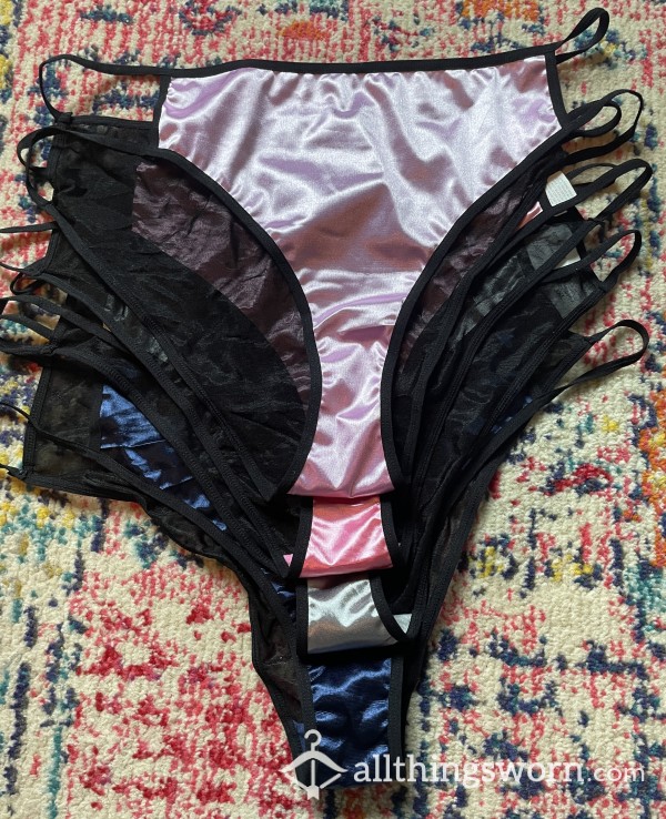 Satin Front, Mesh Back Panties!