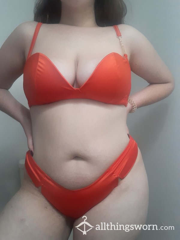 Satin Orange Set