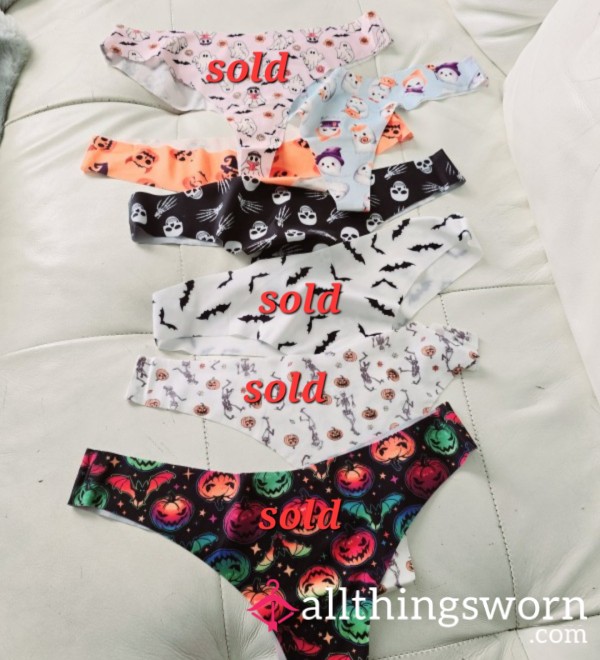 Seamless Halloween Print Thongs $15 Each With 24 Hr Wear & Shipping Included