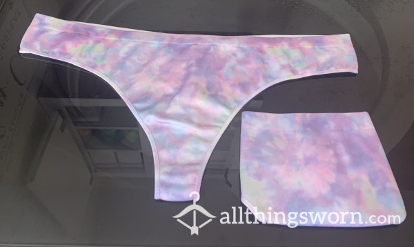 Seamless Tie Dye Thong