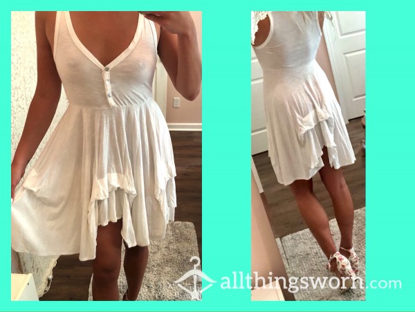 MOVING SALE!!🤩 S**y, Short See-Through White Dress-perfect For Quickies;)  🎀