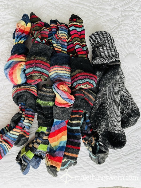 Selection Of STINKING Musky Socks (kept In Ziplock Bag). Price For 1 Pair