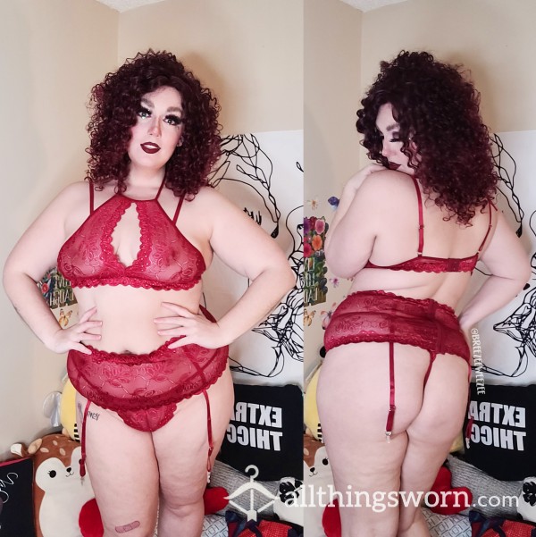 S**y 3 Piece Matching Lingerie Set 2XL