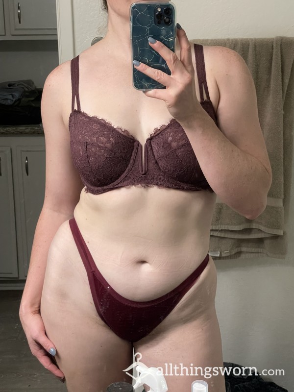 Sheer Mauve Bra (No Padding) 😍