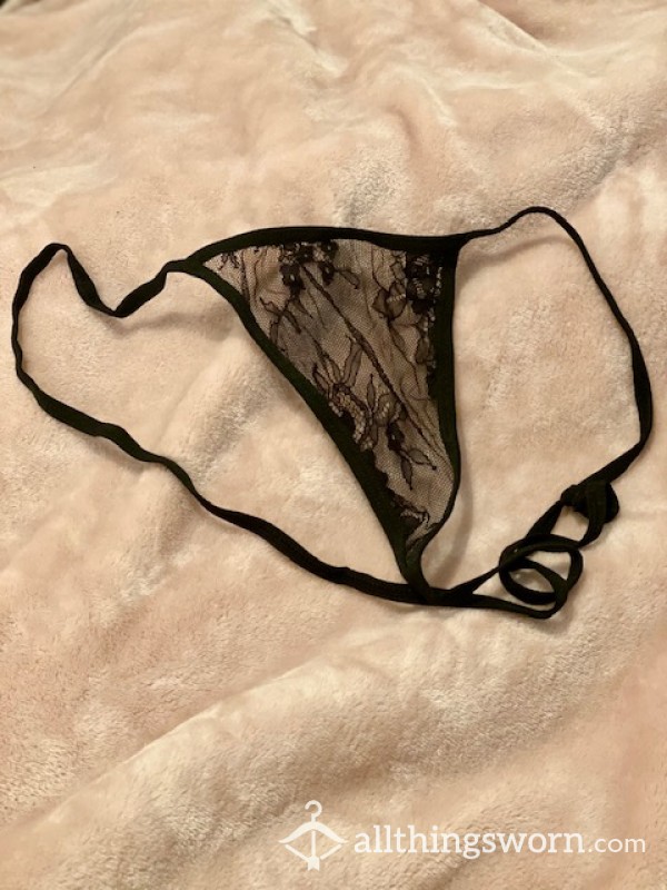 S**y Black G String