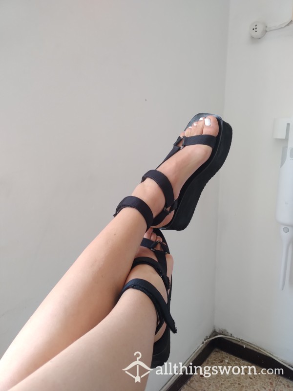 Buy My S**y Black High Platform Sandals