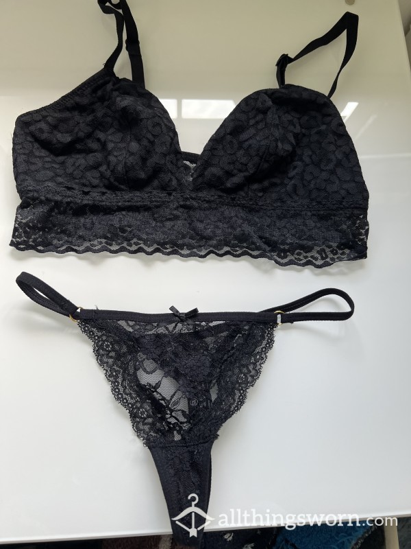 S**y Black Lace Set