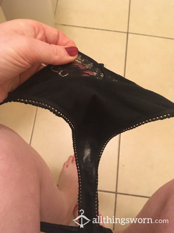 S**y Black Lace Thong