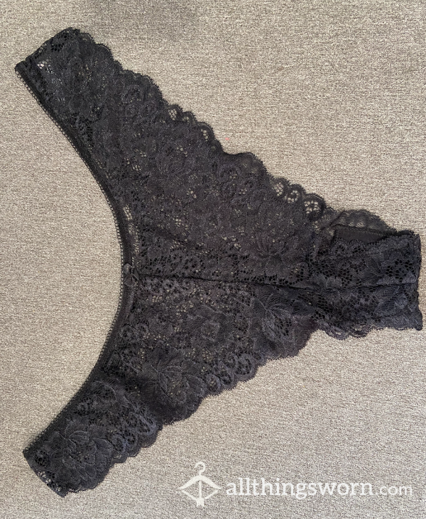 S**y Black Laced Knicker