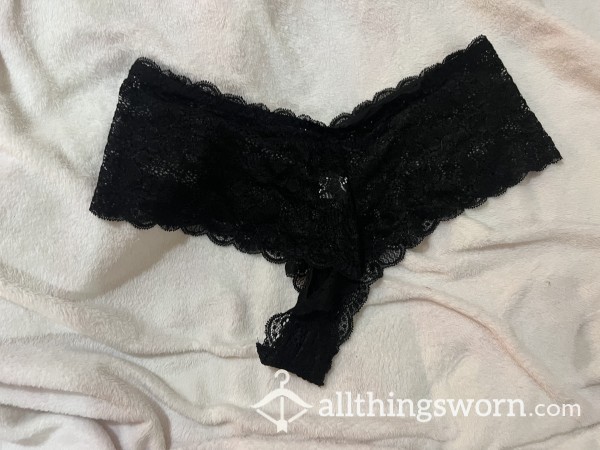 S**y Cheeky Black Lace Panties