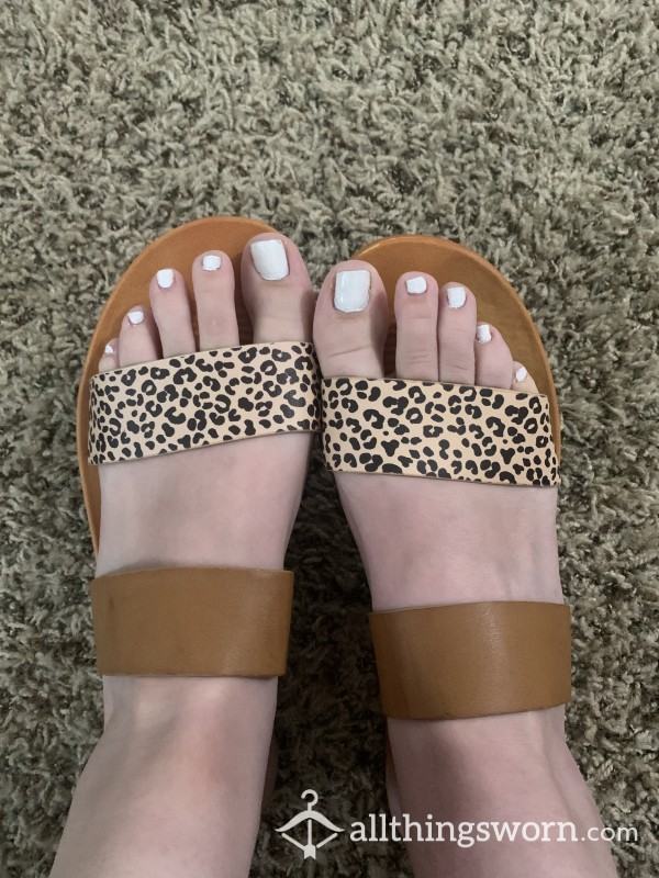 S**y Cheetah Sandals