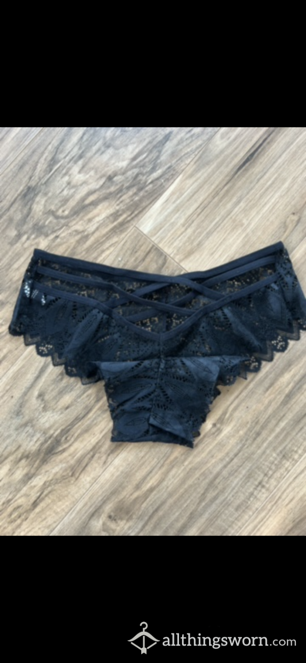 S**y Criss Cross Panties In Black Xx