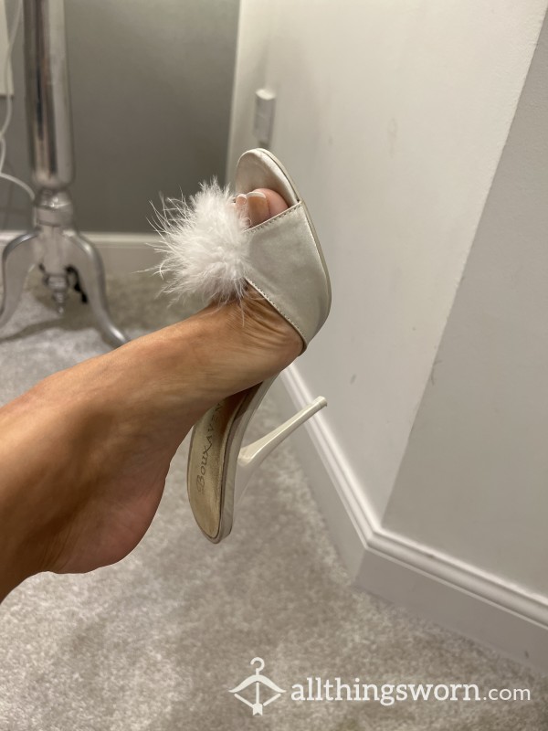 S**y French Toes In White Mules