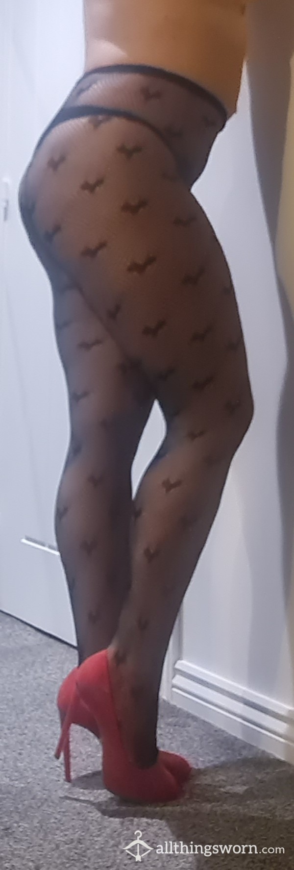 S**y Heart Black Fishnet Tights