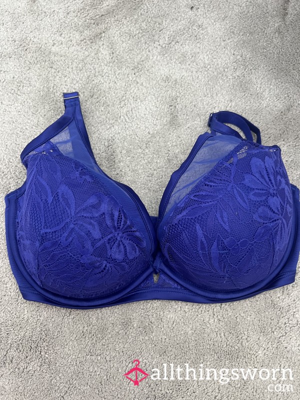 S**y Lace Blue Bra 32G 👀😈😉