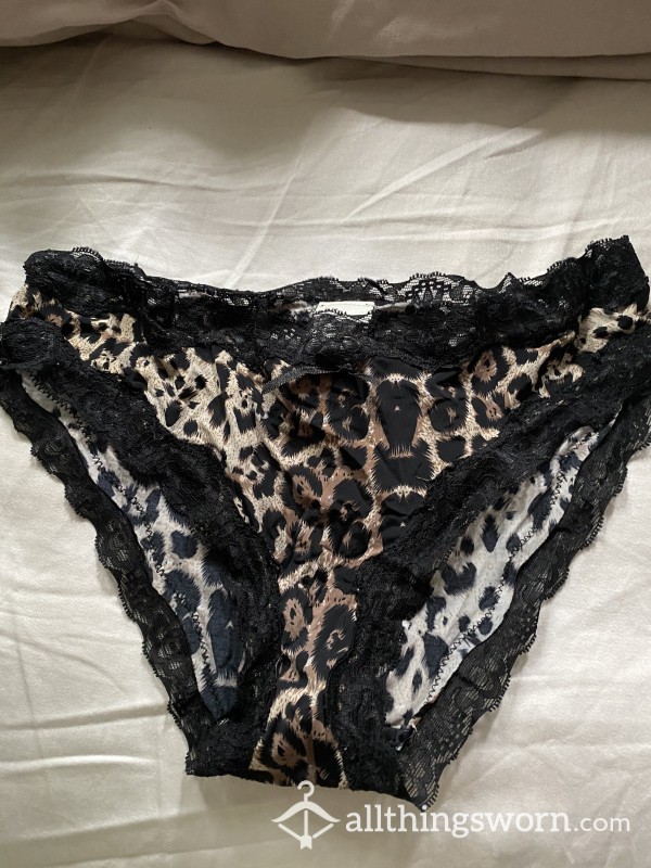 S**y Leopard Print Used Underwear