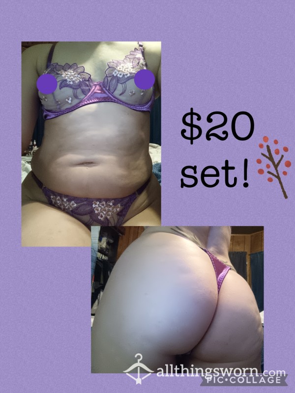 S**y Purple Lingerie Set