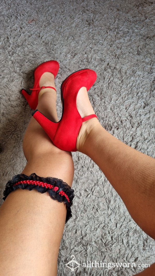 S**y Red Dolly Shoes Heels