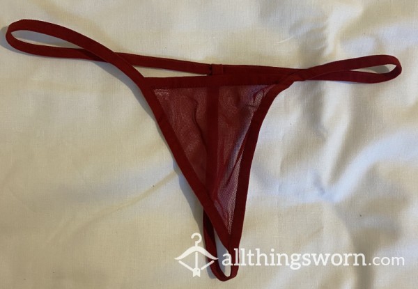 S**y Red Strap Thong