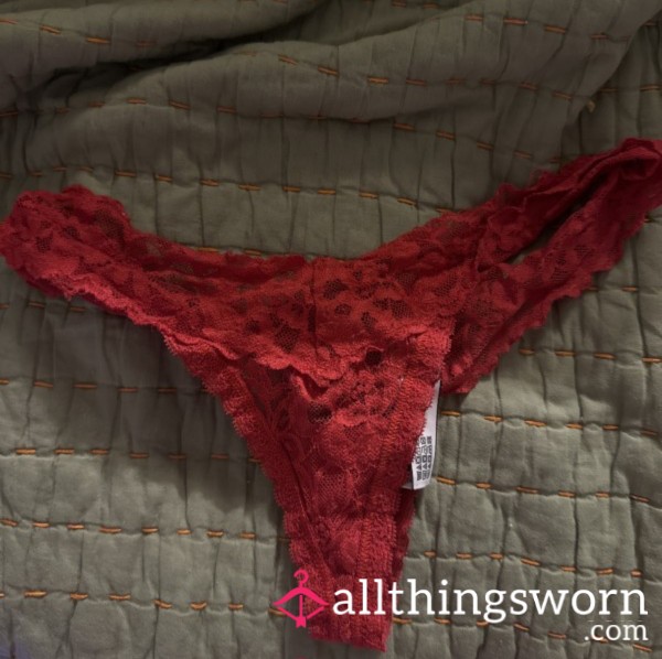 S**y Red Victoria Secret Thong