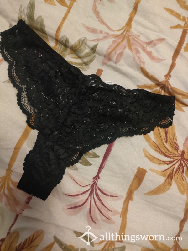 S**y Worn Black Cheeky Lingerie