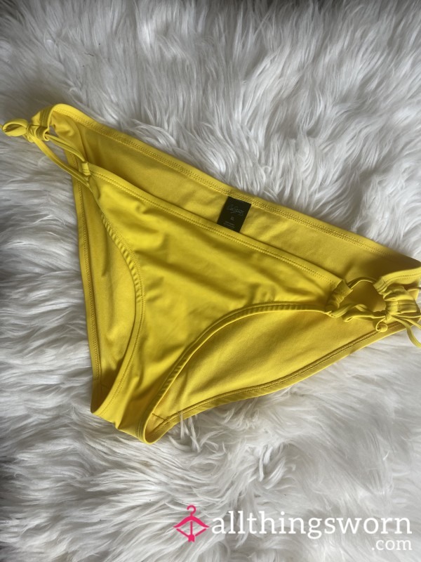 S**y Yellow Used Bikini Bottoms