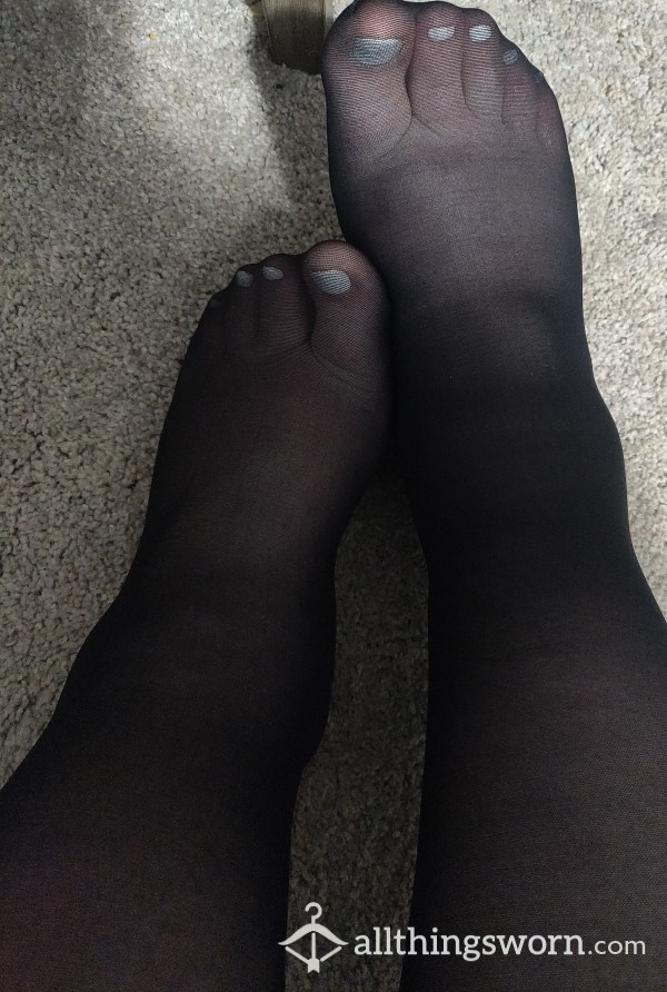 Sheer Black Pantyhose