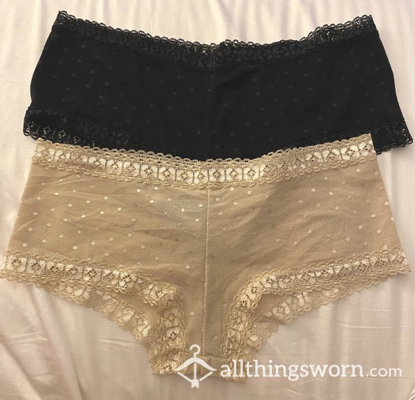 Sheer Gold/nude Or Black High Waist Cheeky