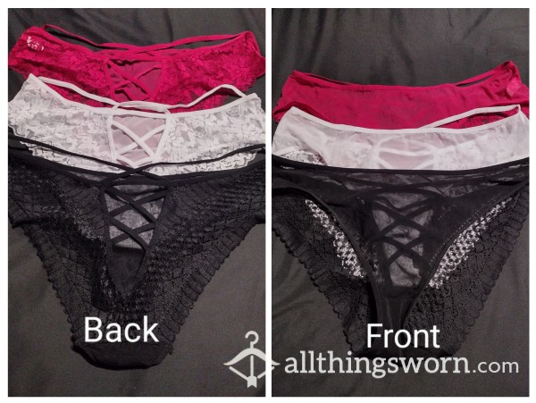 Sheer Panties With Criss Cross Bu*t