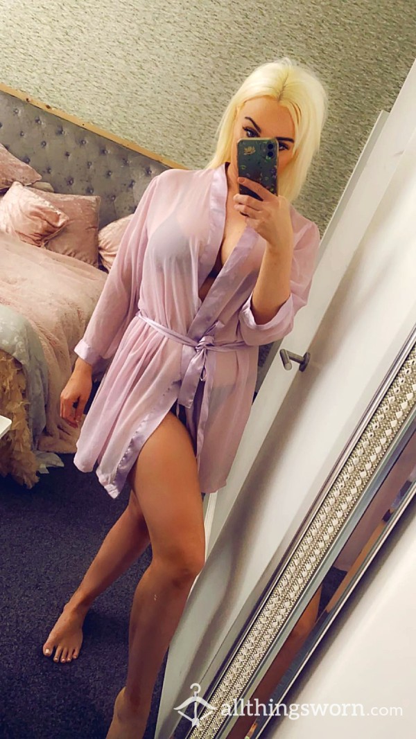 Sheer S**y Dressing Gown