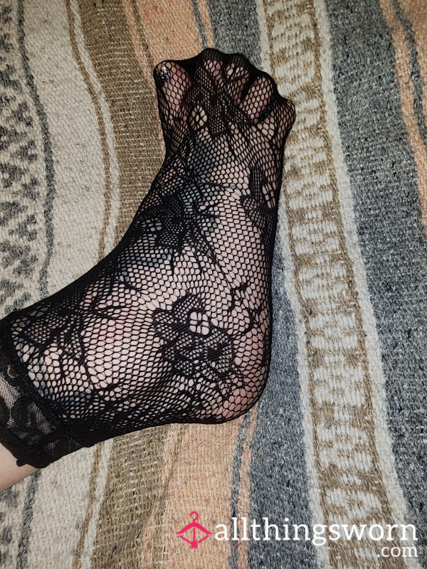 Sheer, S**y, Lace Ankle Socks