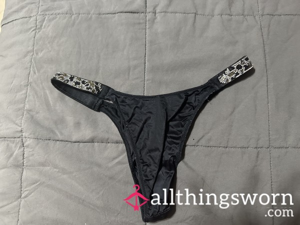 Shine Sparkle VICTORIA SECRET Black Panty