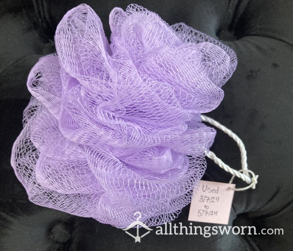 Shower With Me - Used Purple Loofah