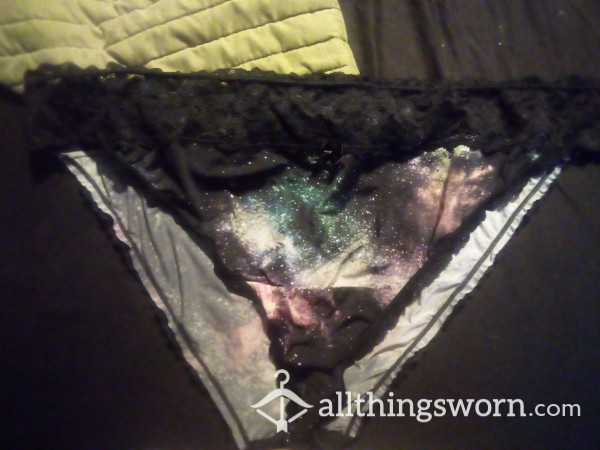 Silk And Lace Galaxy Panties