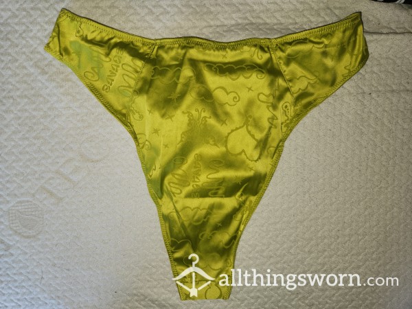 Silk Green High Rise Brazilian Thong