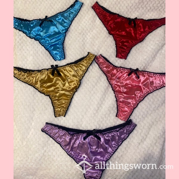 SILK SATIN THONGS 😍💎