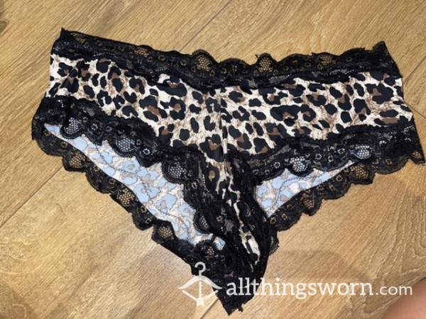 Silk/satin Leopard Print Panties