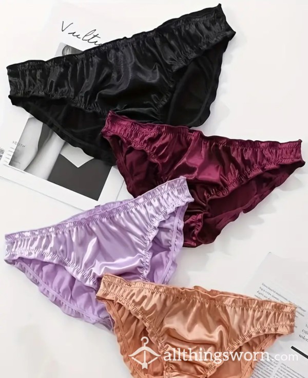 Silky Satin Panties, 24hr Wear