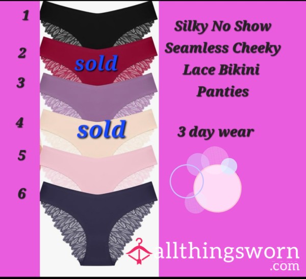 Silky Seamless Checky Lace Panties