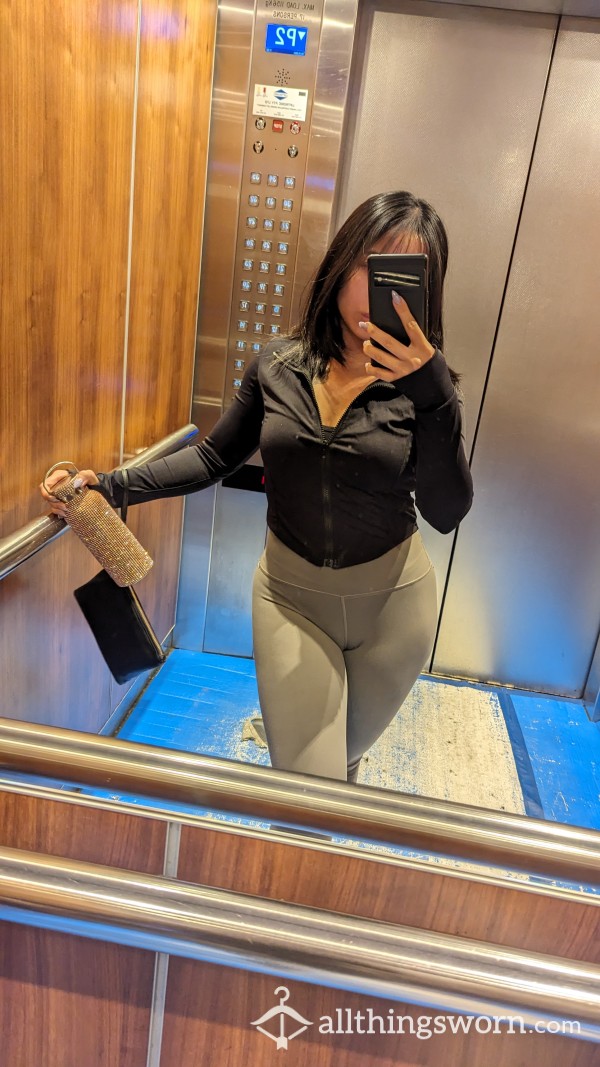 Silky Smooth Grey Leggings Worn For 3 Days