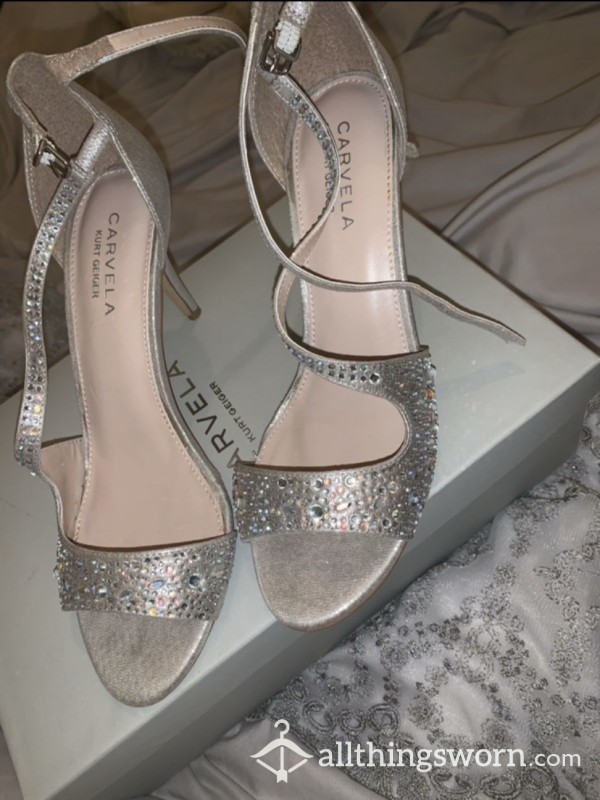 Silver Gem High Heels